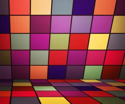 Futuristic room background Stock Illustration