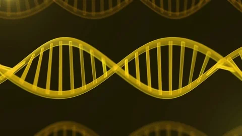 Futuristic rotating DNA strand. Stock Footage 84980181
