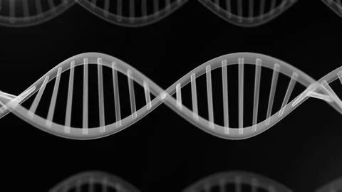Futuristic rotating DNA strand. Stock Footage 84980195