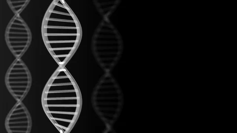 Futuristic rotating DNA strand. Stock Footage 84980413