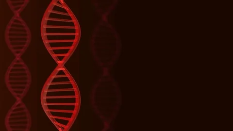 Futuristic rotating DNA strand. Stock Footage 84980492