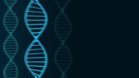 Futuristic rotating DNA strand. Stock Footage 84980563