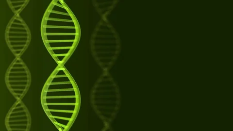 Futuristic rotating DNA strand. Stock Footage 84980565