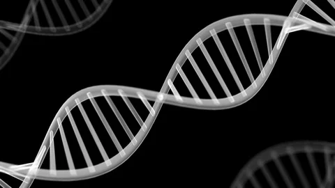 Futuristic rotating DNA strand. Stock Footage 84980657