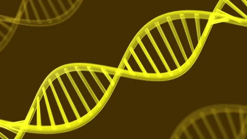 Futuristic rotating DNA strand. Stock Footage 84980659