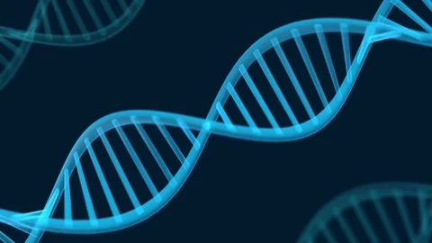 Futuristic rotating DNA strand. Stock Footage 84980782