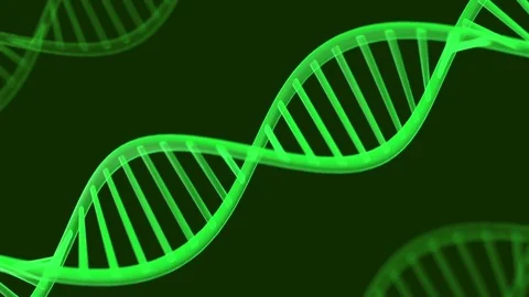 Futuristic rotating DNA strand. Stock Footage 84980789