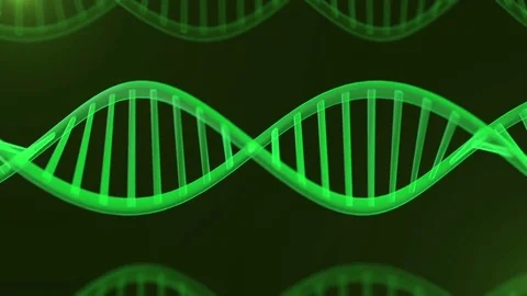 Futuristic rotating DNA strand. Stock Footage 84980918