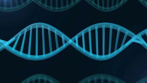 Futuristic rotating DNA strand. Stock Footage 84980928