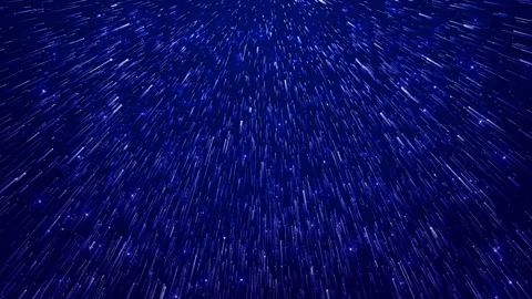 Futuristic rotating grid globe plexus with white light trails moving upward Video stock 315403896