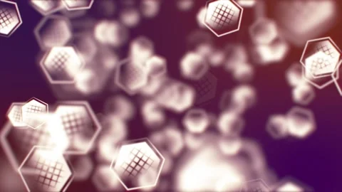 Futuristic Rotating Honeycomb in Space. Stock Footage 295874767