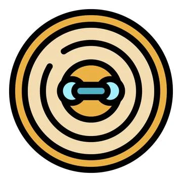 Futuristic round device emitting concentric waves with central sensor Stock Illustration