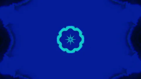 Futuristic round mandala, colorful elements for meditation projects. Stock Footage 154179208