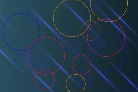 Futuristic rounded shape background. colorful circle. Illustrazione stock