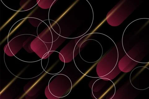 Futuristic rounded shape background. Stockillustratie