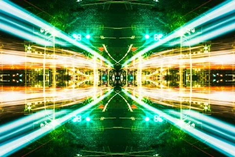 Futuristic Sci-Fi Complex New Era abstract. Hi tech Cyber Space, Advanced Tec Foto stock