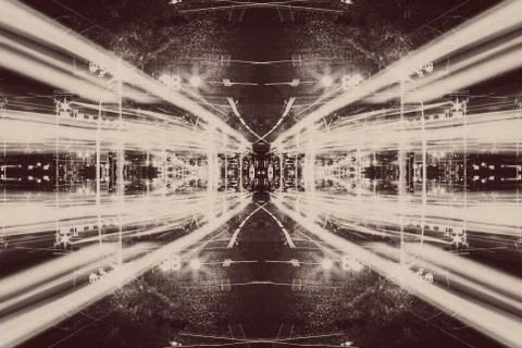 Futuristic Sci-Fi Complex New Era abstract. Hi tech Cyber Space, Advanced Tec Foto stock