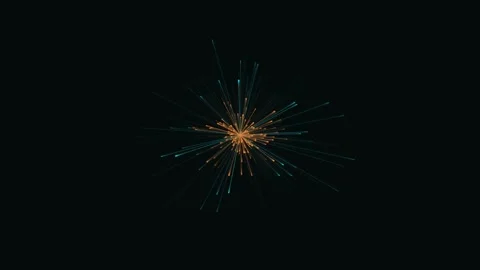 Futuristic Sci-Fi Energy Core Starburst Radial Lines Dark Background Stock Footage 341710853