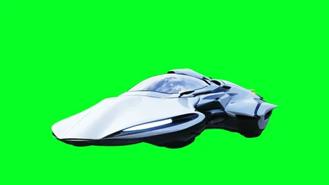 Futuristic sci fi flying car. Realistic ... | Stock Video | Pond5