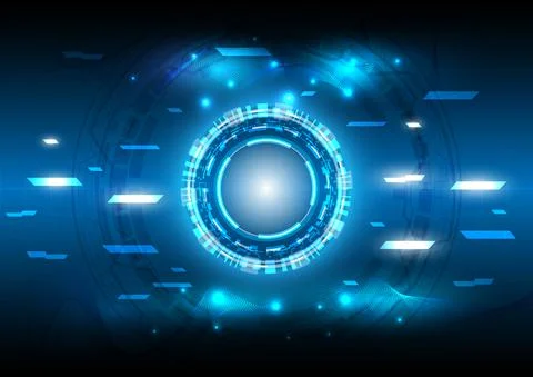 Futuristic Sci-Fi glowing HUD user. Digital infographic frame. Abstract holog イラスト素材