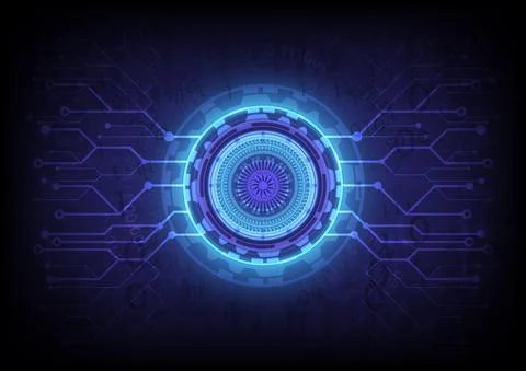 Futuristic Sci-Fi glowing HUD user. Digital infographic frame. Abstract holog Иллюстрация