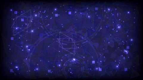 Futuristic Sci-Fi of HUD element. Abstract hi-tech background. Gear of head-u Stock Illustration