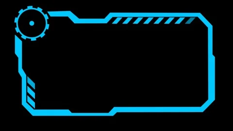 Futuristic Sci-Fi Hud Frame Background Stock Footage 317223683