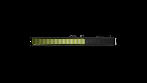 Futuristic Sci Fi HUD Horizontal Progress Bar with Percentage Counter 스톡 동영상 340546712