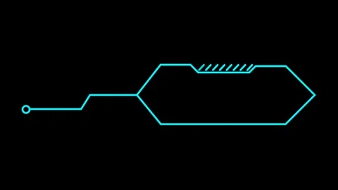 Futuristic Sci-fi HUD Infographic Element Stock Footage 317132353