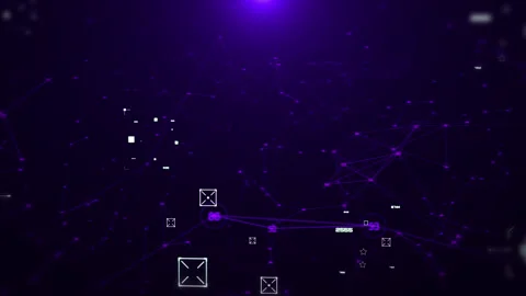 Futuristic sci-fi with hud ui system interface spinning 4K motion background. Stock Footage 300094414