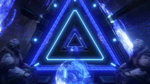 Futuristic Sci Fi Interior 01 Stock Footage 241028037