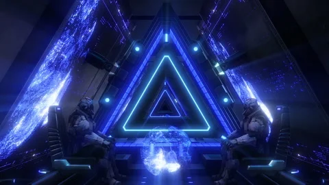 Futuristic Sci Fi Interior 02 Stock Footage 241028101