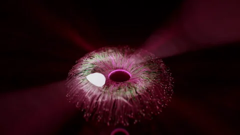 Futuristic Sci Fi Iris in purple Stock Footage 253557237