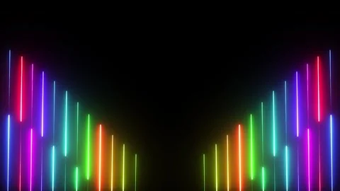 Futuristic Sci-Fi Laser Beams and Light Streaks | High-Tech Glow 4K Stock Footage 304948764