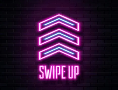 Futuristic Sci Fi Modern Neon Pine Glowing Arrows Frame for Banner on Dark Em イラスト素材