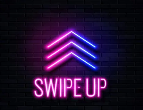 Futuristic Sci Fi Modern Neon Pink and Blue Gradient Glowing Arrows Up 스톡 일러스트