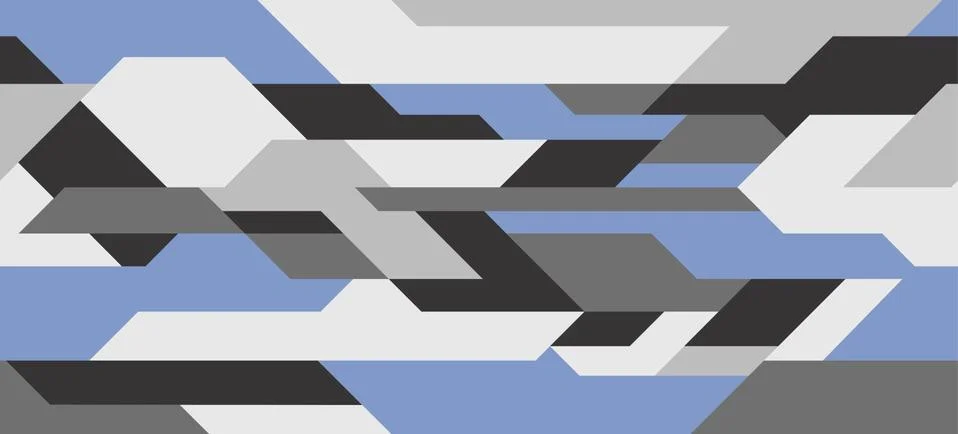 Futuristic Sci Fi mosaic background. Geometric abstract pattern. Vector  Stock Illustration