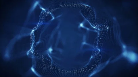 Futuristic sci-fi spheric shape slowly moving loopable animation 4k (4096x2304) Stock Footage 81879381