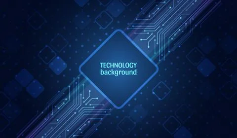 Futuristic sci fi technology background. Hi tech circuit design innovation co Stock Illustration
