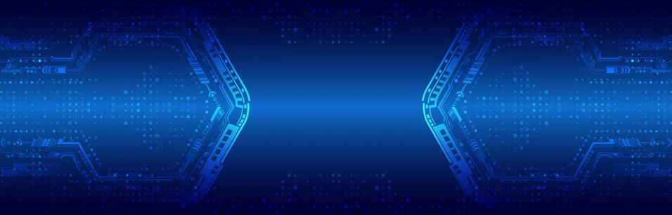 Futuristic sci fi technology background. Hi tech circuit design innovation co Illustrazione stock