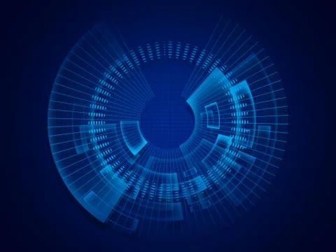 Futuristic sci fi technology pattern concept background Stock Illustration