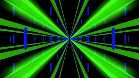 Futuristic Sci Fi tunnel loopable Background Green screen animation.3d animation Video stock 260865513