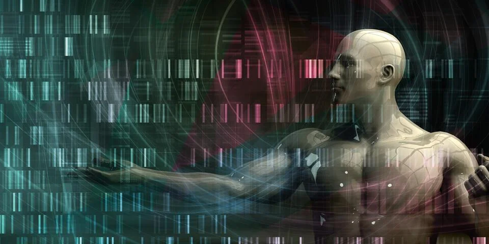 Futuristic Science Background 库存插图