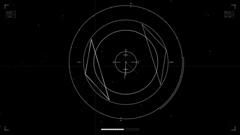 Futuristic science fiction hud elements animations for web design and video.. Video stock 326347296