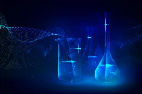 Futuristic science laboratory background 스톡 일러스트