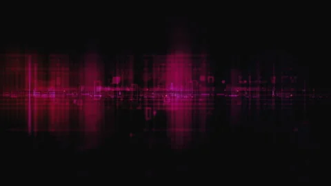 Futuristic Screen Display Data Matrix Simulation Background Vidéo 275810171