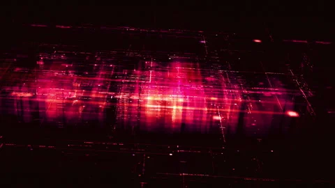 Futuristic Screen Display Data Matrix Simulation Background Stock-Footage 276218611