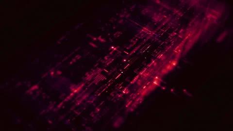 Futuristic Screen Display Data Matrix Simulation Background Видео 276879097