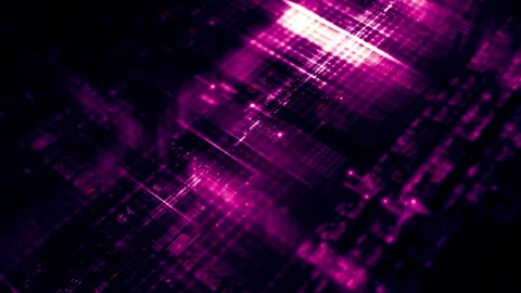 Futuristic Screen Display Data Matrix Simulation Background Video stock 276879840