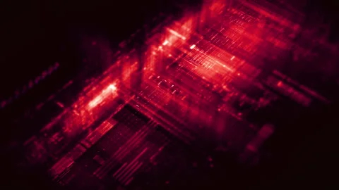 Futuristic Screen Display Data Matrix Simulation Background 库存影片 276879850